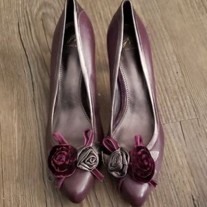 J. Vincent plum high heels size 9½ nwot